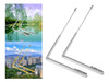 Q 2 Peças Metal Dowsing Rods Detector De Água Ferramenta 0