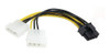 Cabo De Energia Pci-e 8 Pinos P/ 4 Pinos Ide Dual Molex 1