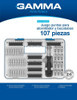 Juego Set Puntas Atornillador Estuche Kit 107pzs Gamma 19528 2