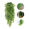 4 Pendentes Planta Artificial Decoração Folha De Bambu 0