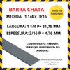 Barra Chata De Ferro 1.1/4 X 3/16 - 1 Peça De 2metros 1