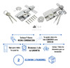 Cerradura Cerrojo De Seguridad Hermanado X2.!! 1