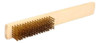 Set X2 Cepillo Mango Madera Cerdas Laton Resistente Duradero 2