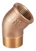 Codo 45° Bronce Roscado Macho Hembra 1 Pulgada 0
