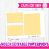 Molde Caja Visor Cajita Kit Imprimible Editable Powerpoint 2