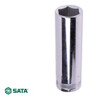 Soquete Sextavado Longo 11mm Encaixe 3/8'' Crv - Sata 1
