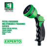 Pistola De Riego 8 Funciones Ergonómico Conector 1/2 Experto 1