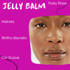 Lip Balm Labial Jelly Obsidian Ruby Rose Marrom Tiger Eye 3