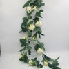 Planta Artificial Colgante Rosas Decoración Ambientación 3