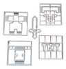 Cortantes Para Galletitas, Porcelana Fria Minecraft X5 0