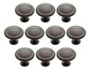 10 Tiradores Anillo Redondo - Color Bronce Profundo 0