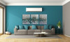 Papel Adhesivo Celeste Turquesa Liso Empapelar Pared Mate 7