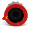 5 Perillas Potenciometro 23x20mm Para Eje Estriado 6mm Roja 1