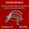Grampa Abrazadera Omega 3 Pulgadas (7,5cm) Metal X 1 Unidad 1