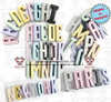 Kit Imprimible Letras 3d Editables + Pack Fondos Hd Sp 3