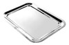 Bandeja Rectangular Doble Bajada Acero Inoxidable 48x35 Cm 0