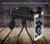 40 X 60 Solo Óptica Hd Monocular Celular Cámara Lente Telesc 2