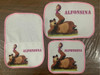Kit De Jardín Personalizado (toalla, Servilleta Y Mantel) 4
