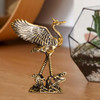 Estátua De Guindaste De Bronze, Estatueta De Pássaro, Mini 6