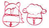 Kit 4 Cortadores Marcadores Animais Pasta Cookie Massinha 3