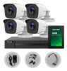 Kit Seguridad Dvr 8ch Hikvision + 4 Camaras 1080p + Disco 0