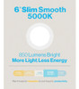 Sunco Lighting Ultra Thin Led Empotrable Lámpara De Techo Sa 1