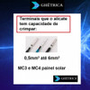 Alicate Crimpar Prensa Terminal Mc4 Painel Solar Até 6mm² 6