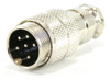 2 Fichas Conector Macho Cable Microfono 6 Pines Rosca Din 0