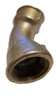 Curva Hh 45º Galvanizado 1 1/2 Pulgada 1