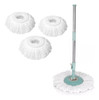Set X3 Repuesto Mopa Redonda Universal Microfibra Absorbente 7