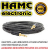 Cable Guitarra Electrica Bajo Plug De Lujo Textil 5 Mts Hamc 1