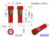 Pack 20x Luz Piloto Testigo 220vac 220vrms Rojo Alterna Co-p 2
