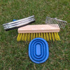 Kit Para Limpar Cavalo Rodo Raspador Pente Crina Escovão 5