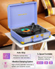 Tocadiscos De Vinilo Vintage De 3 Velocidades Bluetooth Port 3