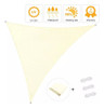 Triângulos De Toldo De Lona Sun Shade Sails Canopy Garage 4x 5