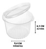 Embalagem Plástica Pote Bolo Redondo Bp771 450ml 100 Un Full 1