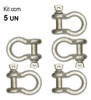 Kit 5 Manilhas Curva 1/4  Pesada - Q.fix 1