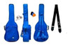 Capa P/ Violão Folk Almofadada Cargo Rozini Azul + Alça 0