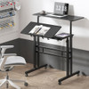 Escritorio Móvil Ajustable En Altura, 80 Cm De Ancho, Negro 1