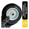 20 Rodas Borracha Maciça 5  -125mm Rolamento Rolete Beltools 1