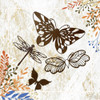 Juego De Mariposas Y Libelula Caladas En Chapa Efecto Oxido 6