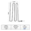 Resistencia Aluminio Heladera No Frost Kohinoor Kdn 4194/7 2 Resistencia Aluminio Heladera No Frost Kohinoor Kdn 4194/7 2