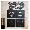 Placa Aplique Painel Decorativo Cantinho Do Café Quadro Mdf 0