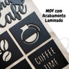 Placa Aplique Painel Decorativo Cantinho Do Café Quadro Mdf 3