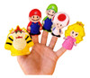 Títeres De Dedo Mario Bros Set X5 Bowser Princesa Peach 0 Títeres De Dedo Mario Bros Set X5 Bowser Princesa Peach 0