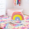 ~? Ompaa Soft Fluffy Rainbow Kids Rug Para Alfombras De Dorm 2