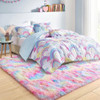 ~? Ompaa Soft Fluffy Rainbow Kids Rug Para Alfombras De Dorm 3