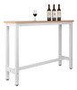 Barra Hierro Y Madera Blanco/natural 120x40x100 Cm Circuit 0