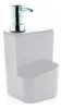 Dispenser De Detergente 650ml Porta Esponja Pia Branco Ou 0