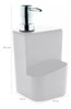 Dispenser De Detergente 650ml Porta Esponja Pia Branco Ou 2